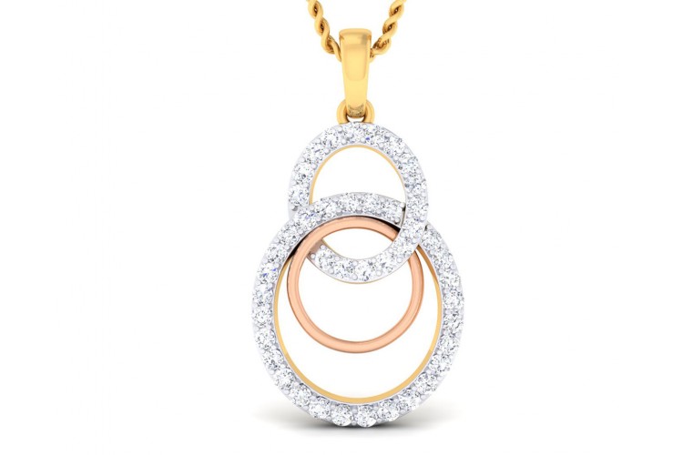 Cerena Diamond Pendant in Gold